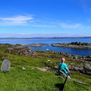 Looking out from Eileach an Naoimh